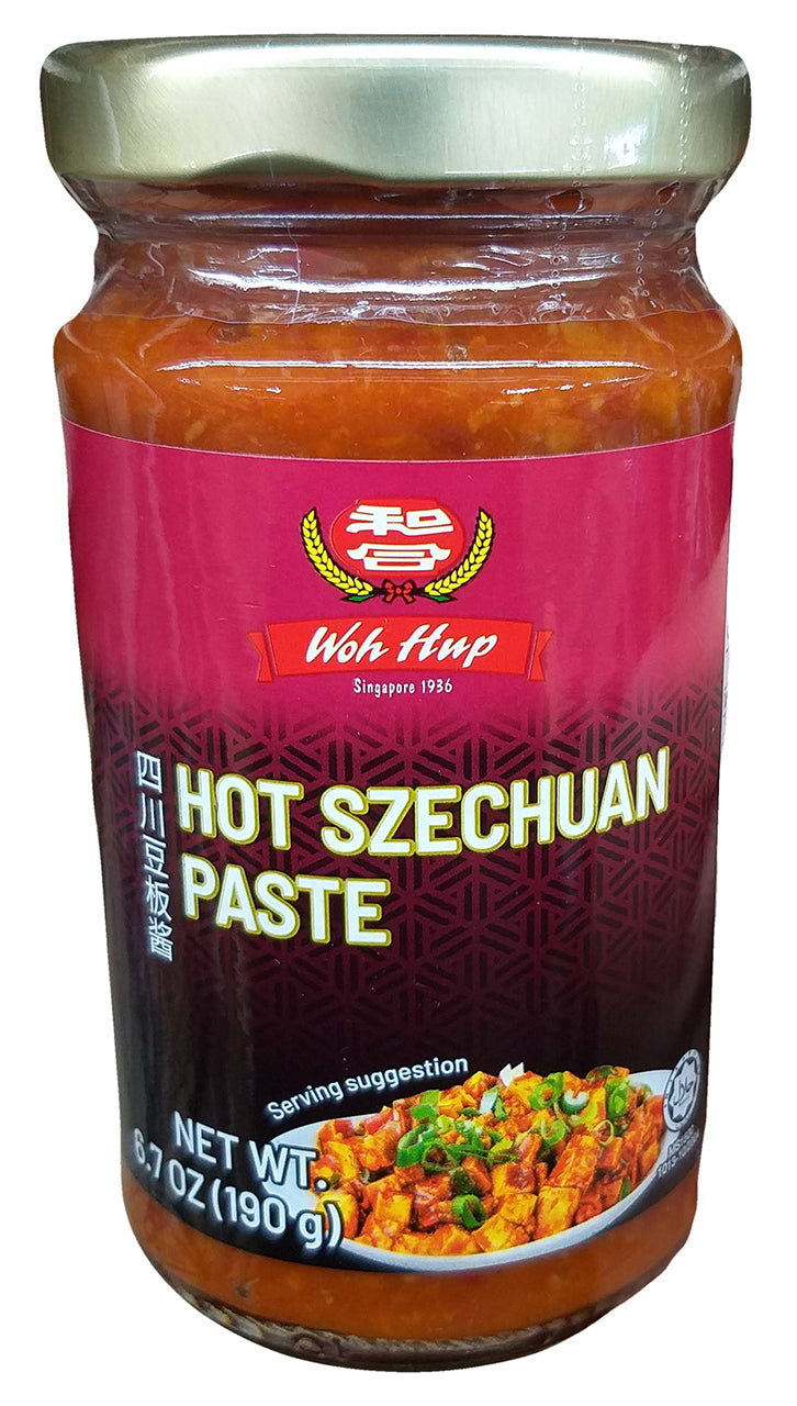 Woh Hup - Hot Szechuan Paste, 6.7 Ounces, (1 Jar)