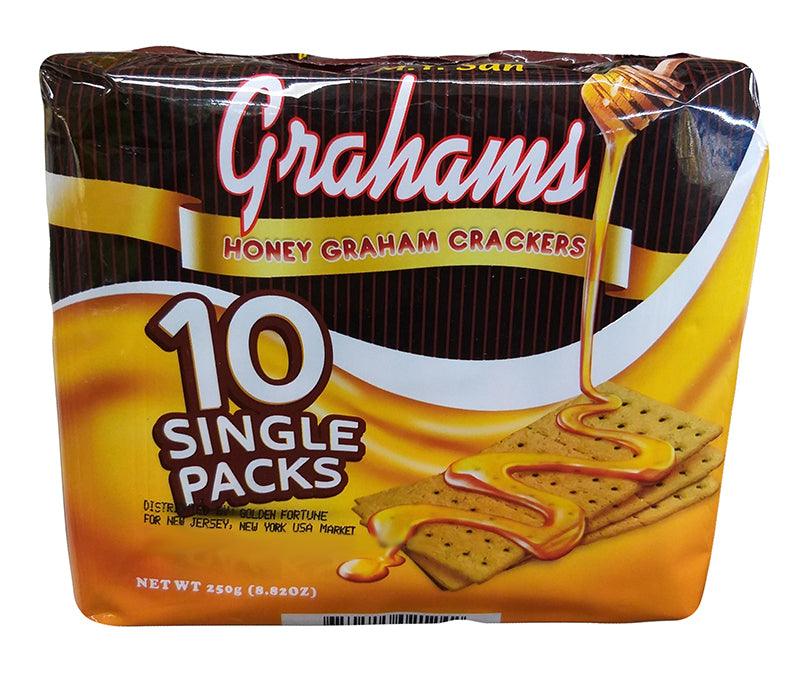 M.Y. San - Grahams Honey Crackers, 8.82 Ounces, (1 Bag) - Mighty Depot