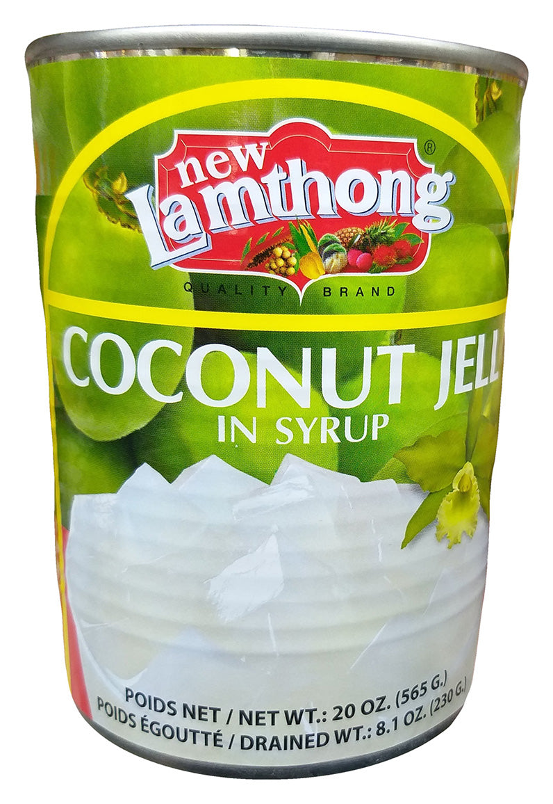 New Lamthong - Coconut Jelly in Syrup, 1.25 Pounds, (1 Can)