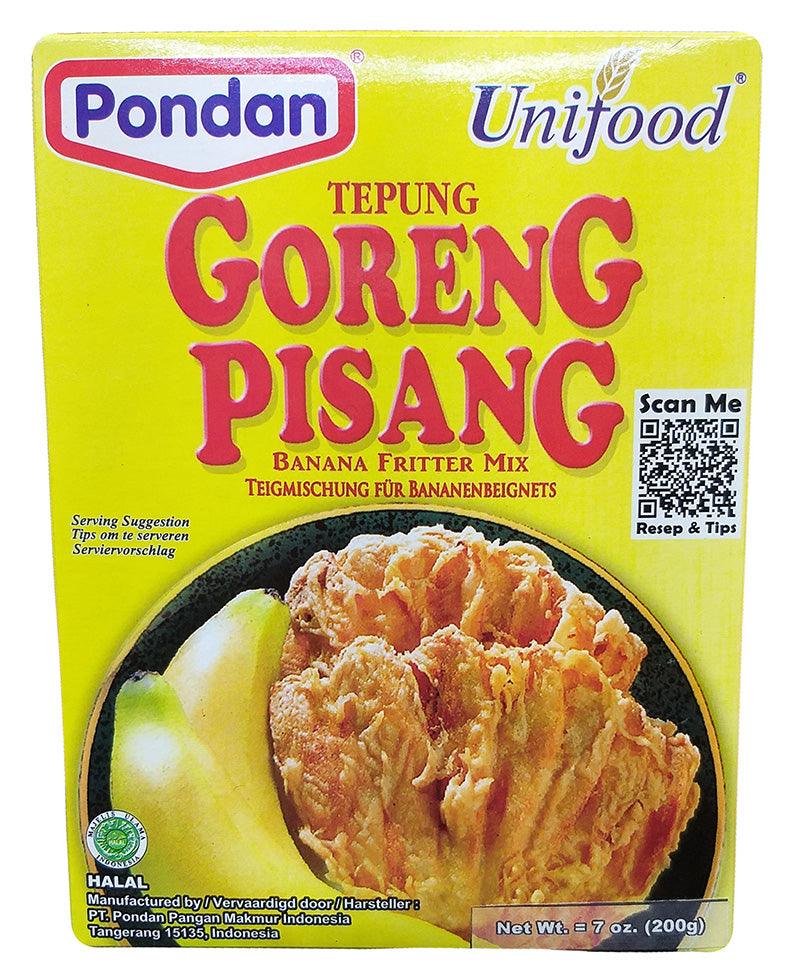 Pondan - Banana Fritter Mix, 7 Ounces, (1 Box)