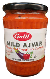 Galil - Mild Ajvar Pepper and Eggplant Spread, 1.3 Pounds, (1 Jar) - Mighty Depot