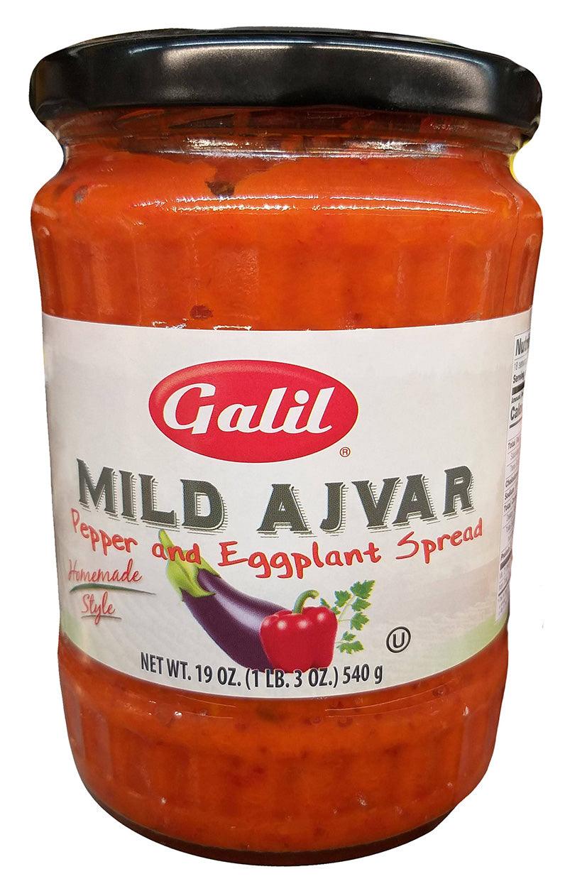 Galil - Mild Ajvar Pepper and Eggplant Spread, 1.3 Pounds, (1 Jar)