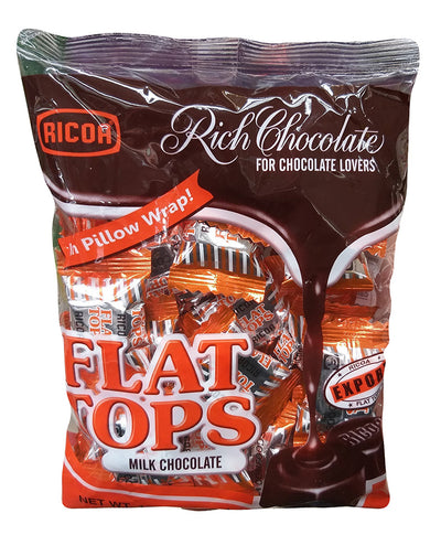 Ricoa - Flat Tops Milk Chocolate, 5.29 Ounces (1 Bag)