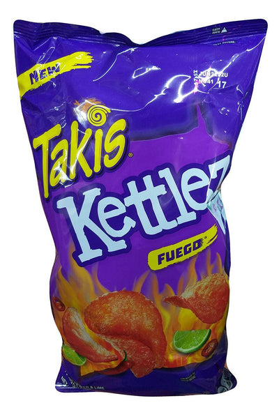 Barcel - Takiz Kettlez Fuego Potato Chips, 8 Ounces (1 Bag)