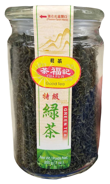 Cha Fu Ji - Green Tea, 7 Ounces, (1 Jar) - Mighty Depot