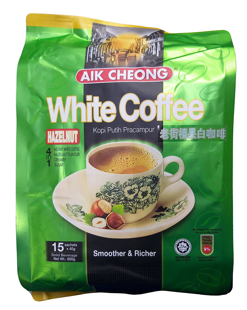 Aik Cheong - White Coffee (Hazelnut), 1.32 Pounds, (1 Bag)