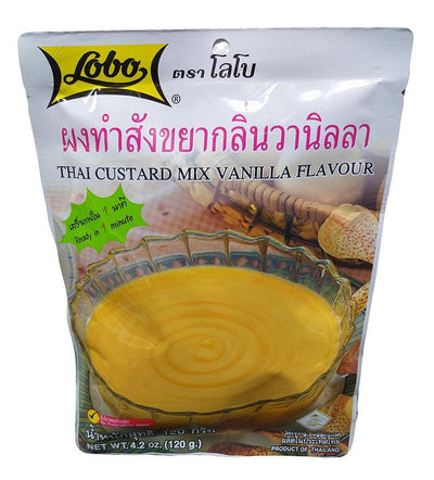 Lobo - Thai Custard Mix (Vanilla Flavor), 4.2 Ounces, (1 Pouch)