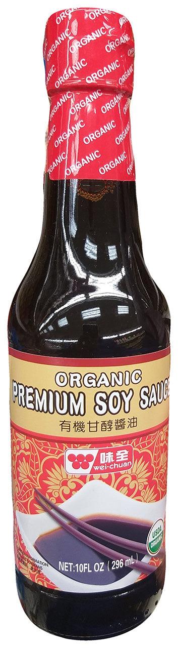 Organic - Premium Soy Sauce, 10 Ounces, (1 Bottle) - Mighty Depot