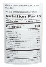 Organic - Premium Soy Sauce, 10 Ounces, (1 Bottle) - Mighty Depot