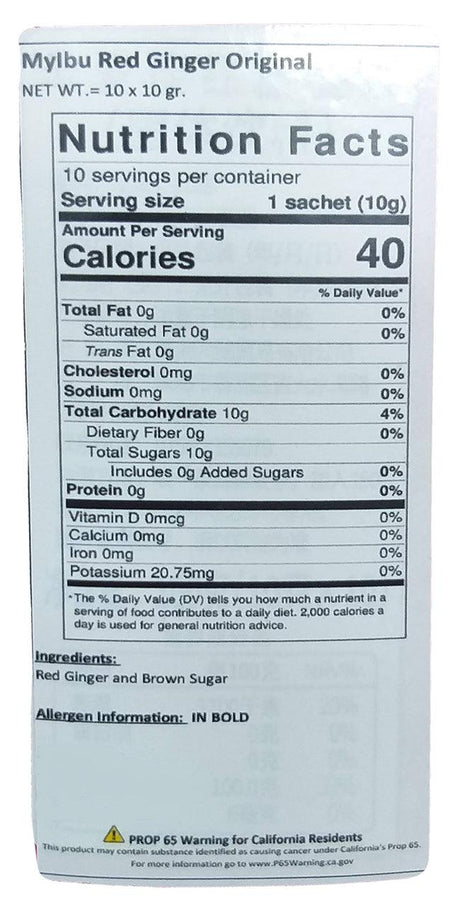 Myibu - Mother's Choice Ginger (Original), 3.52 Ounces, (1 Box) - Mighty Depot