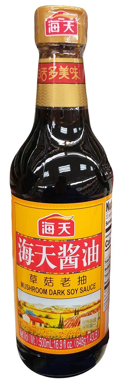 Haday - Mushroom Dark Soy Sauce, 1 Pound, (1 Bottle) - Mighty Depot
