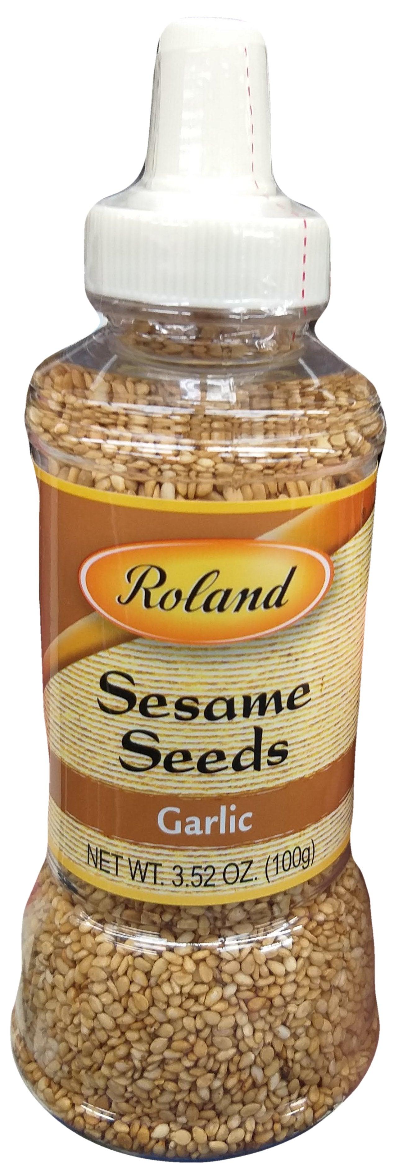 Roland - Sesame Seeds (Garlic), 3.52 Ounces, (1 Bottle)