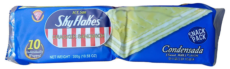 M.Y. San - Sky Flakes Cracker Sandwich (Condensada), 10.58 Ounces, (1 Pack)