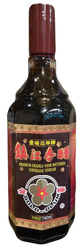 Gold Plum - Premium Grade Chinkiang Vinegar, 1.56 Pounds, (1 Bottle) - Mighty Depot
