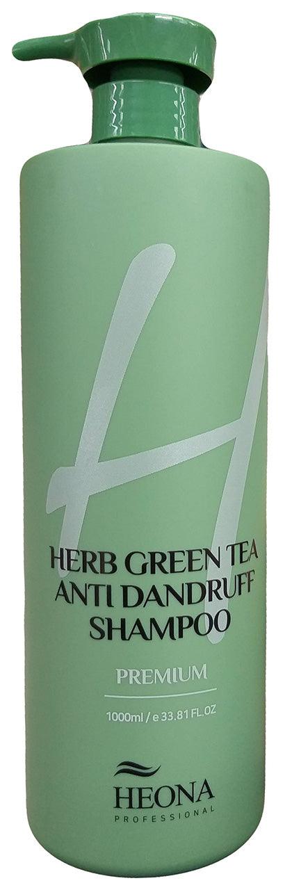 Heona - Herb Green Tea Anti-Dandruff Shampoo, 2.11 Pounds, (1 Bottle) - Mighty Depot