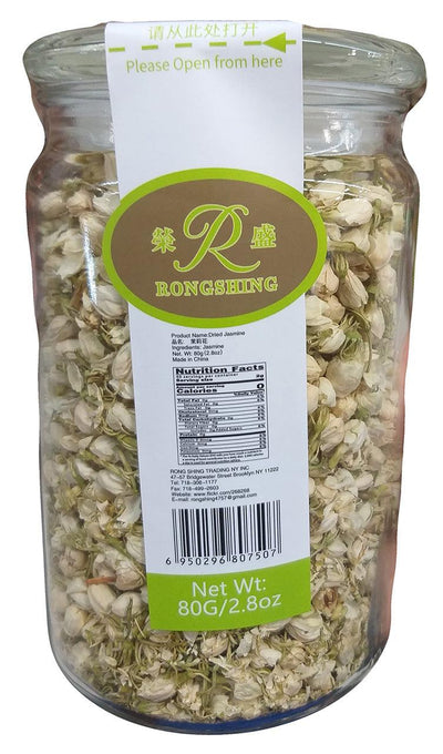 Rongshing - Dried Jasmine, 2.8 Ounces, (1 Jar)