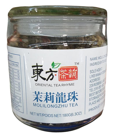 Oriental Tea Rhyme - Molilongzhu Tea, 6.3 Ounces, (1 Jar)