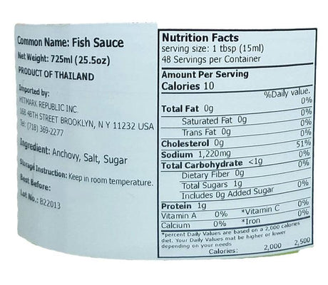 Madame Wong - Special Fish Sauce, 1.6 Pounds, (1 Bottle) - Mighty Depot
