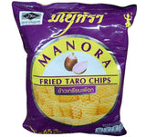 Manora - Fried Taro Chips, 2.29 Ounce, (1 Bag) - Mighty Depot