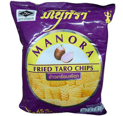 Manora - Fried Taro Chips, 2.29 Ounce, (1 Bag)