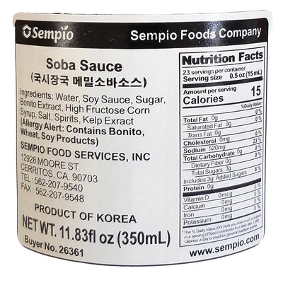 Sempio - Soba Sauce, 11.83 Ounces, (1 Bottle)