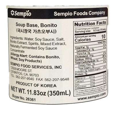 Sempio - Soup Base Bonito, 11.83 Ounces, (1 Bottle)