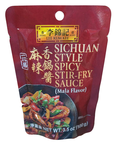 Lee Kum Kee - Sichuan Style Spicy Stir-fry Sauce (Mala), 3.5 Ounces, (1 Pouch)
