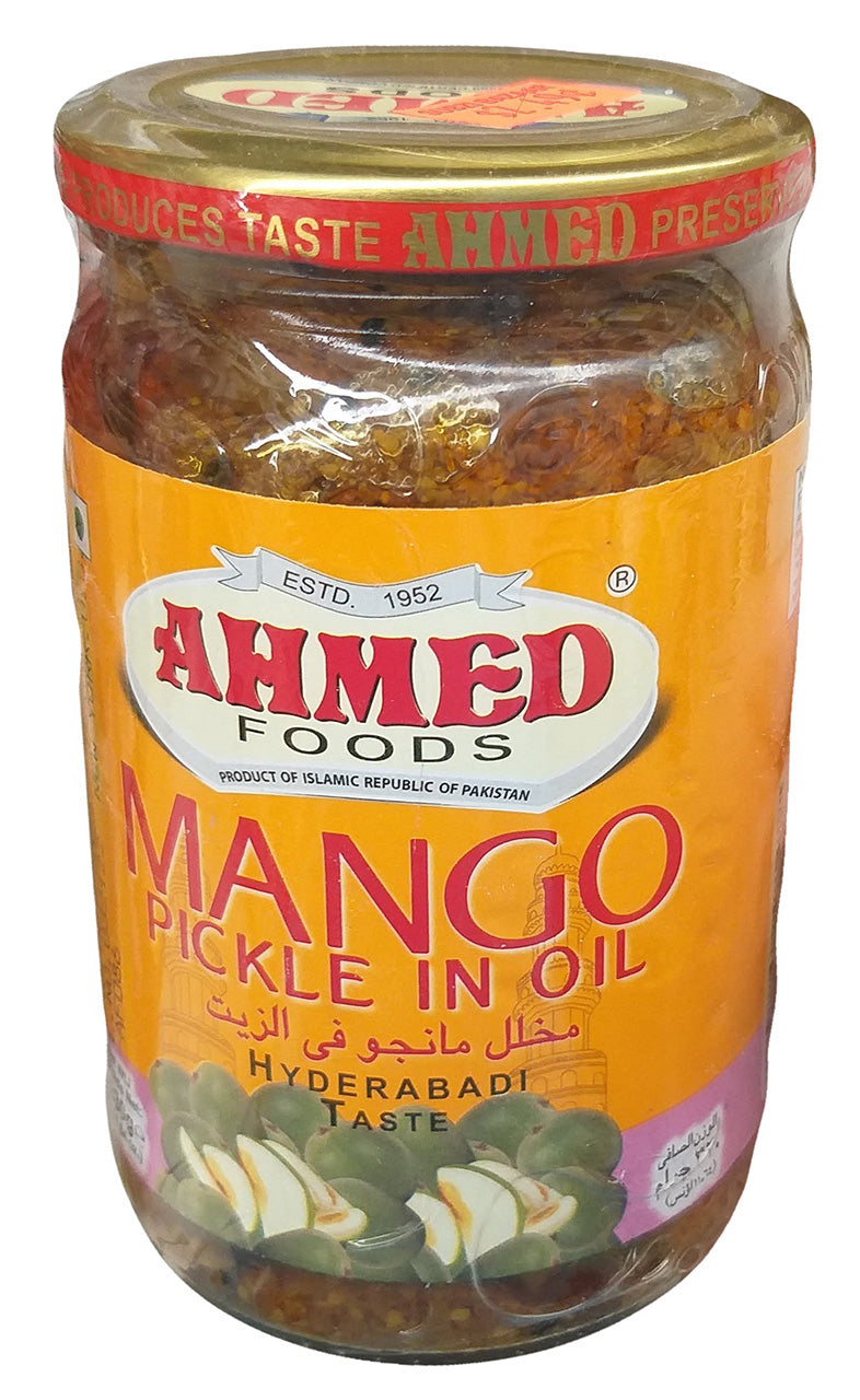 Ahmed Foods - Mango Pickle in Oil (Hyderabadi Taste), 11.64 Ounces, (1 Jar)