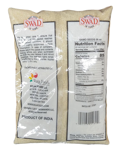 Swad - Samo Seeds, 3.5 Pounds, (1 Bag)
