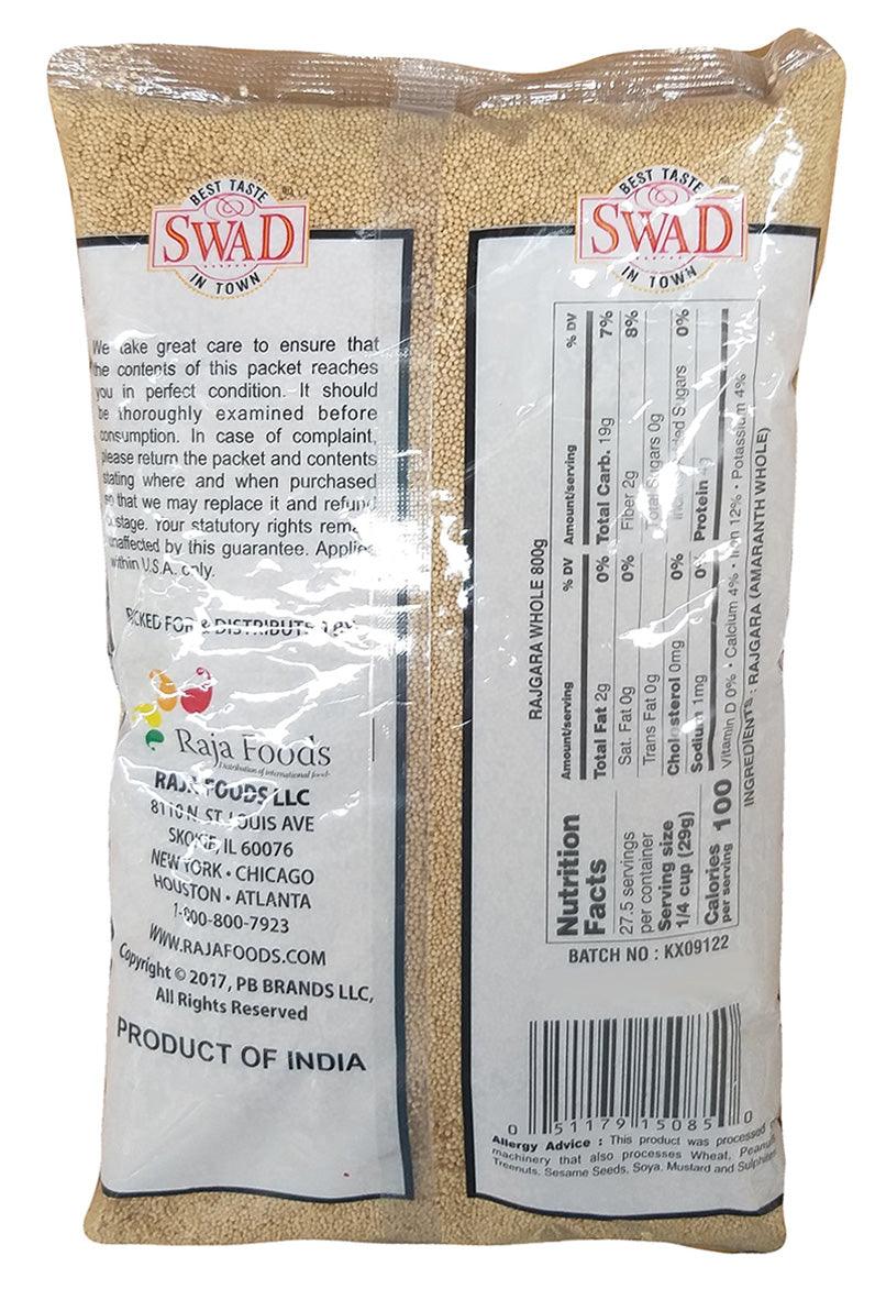 Swad - Rajgara Whole, 1.75 Pounds, (1 Bag) - Mighty Depot