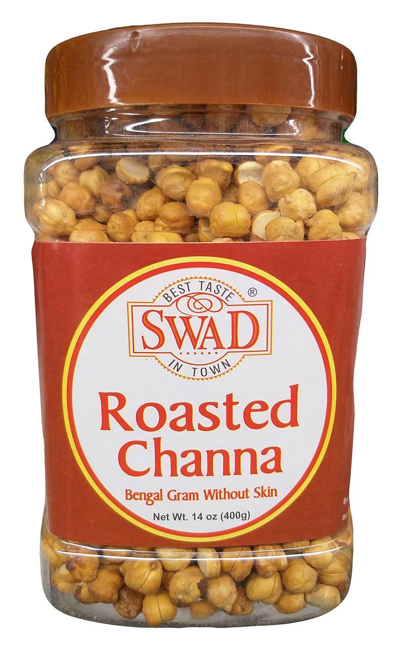 Swad - Roasted Channa without Skin, 14 Ounces, (1 Jar) - Mighty Depot