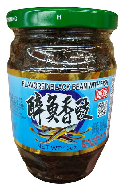 Hwa Nan - Flavored Black Bean with Fish, 13 Ounces, (1 Jar)