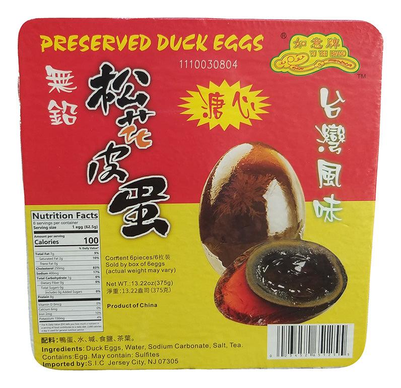 Yu Yee Brand - Preserved Duck Eggs, 13.22 Ounces, (1 Box) - Mighty Depot