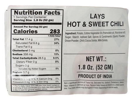 Lay's - West Indies Hot 'n' Chili, 1.8 Ounces, (1 Bag) - Mighty Depot