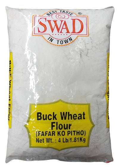 Swad - Buckwheat Flour, 4 Pounds, (1 Bag)