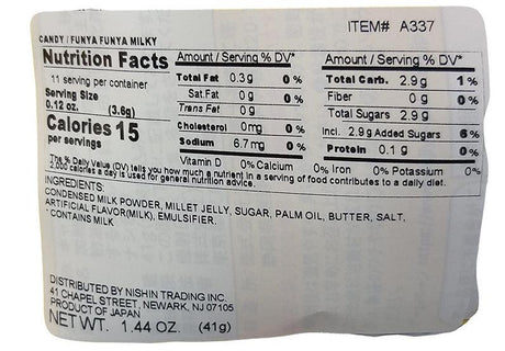 Fujiya - Milky Candy (Butter), 1.44 Ounces, (1 Bag) - Mighty Depot