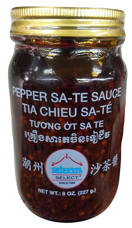 Siam Select - Pepper Sa-Te Sauce, 8 Ounces, (1 Jar) - Mighty Depot