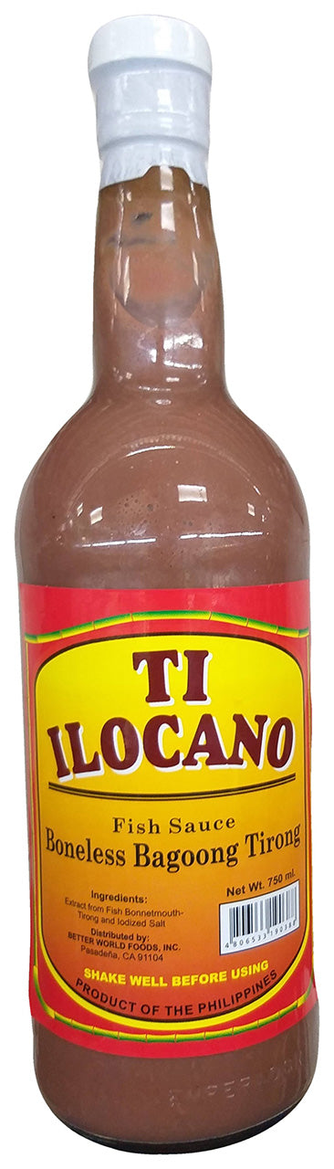 Ti Ilocano - Fish Sauce Boneless Bagoong Tirong, 1.58 Pounds, (1 Bottle)