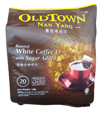 Old Town - Roasted White Coffee with Sugar Added, 1.32 Pounds (1 Bag of 20 Sachets)