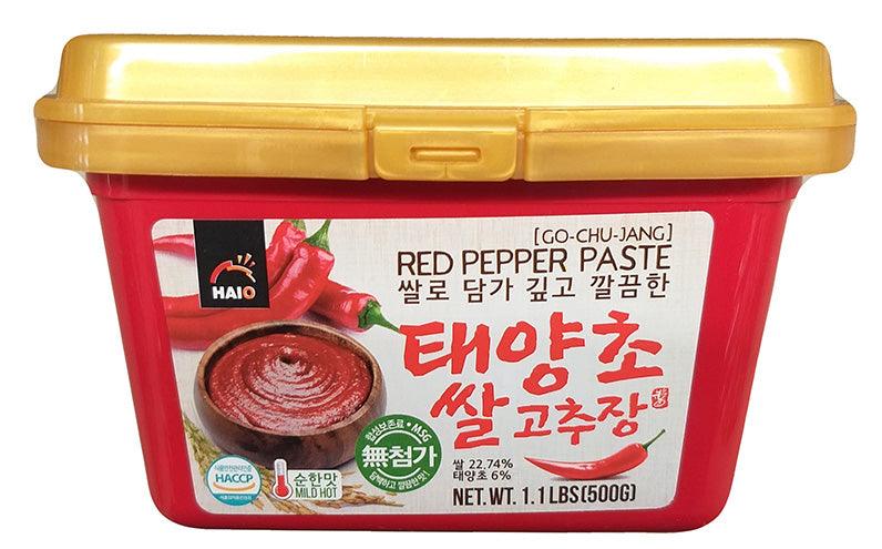 Haio - Red Pepper Paste, 1.1 Pounds (1 Tub)