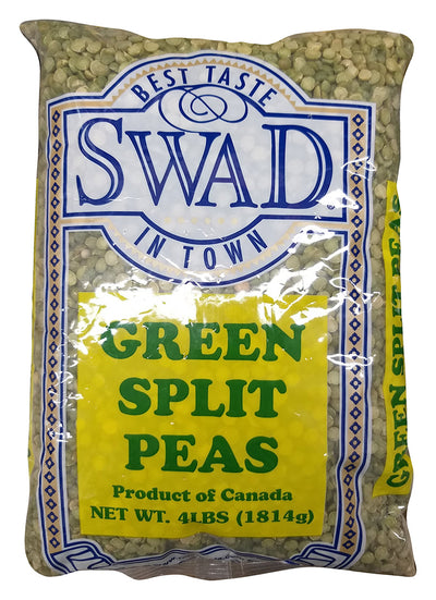 Swad - Green Split Peas, 4 Pounds (1 Bag)