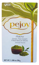 Glico - Green Tea Cream Filled Biscuit Sticks, 1.98 Ounces (1 Box) - Mighty Depot
