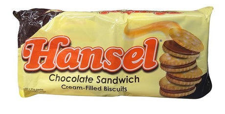 Rebisco - Hansel (Chocolate), 10.9 Ounces (1 Pack of 10) - Mighty Depot