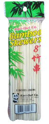 Kari-Out Co. - Bamboo Skewers (8 Inches), 3.7 Ounces (1 Pack)