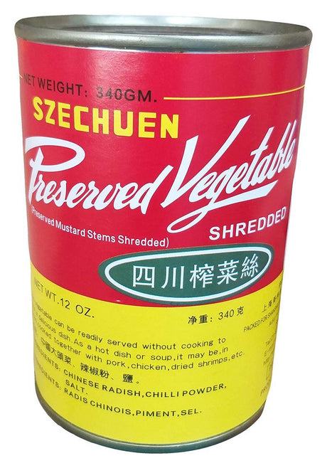 Szechuen - Preserved Vegetables (Shredded), 12 Ounces (1 Can) - Mighty Depot