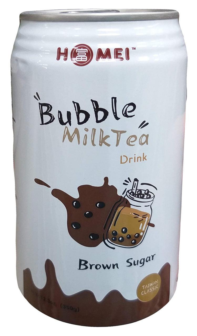 Homei - Bubble Milk Tea Drink (Brown Sugar), 12.3 Ounces (6 Cans) - Mighty Depot
