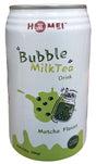 Homei - Bubble Milk Tea Drink (Matcha), 12.3 Ounces (6 Cans) - Mighty Depot