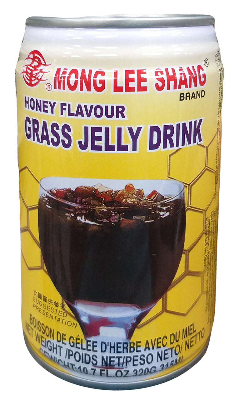 Mong Lee Shang - Grass Jelly Drink (Honey), 10.7  Ounces (6 Cans)