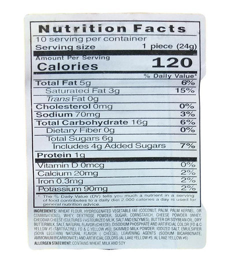 Jack'n Jill - Wafrets Cheese Brix, 8.47 Ounces (1 Pack) - Mighty Depot