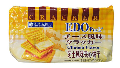 Hong Kong Top Brand - Edo Pack Crackers (Cheese), 8.46 Ounces (1 Pack) - Mighty Depot